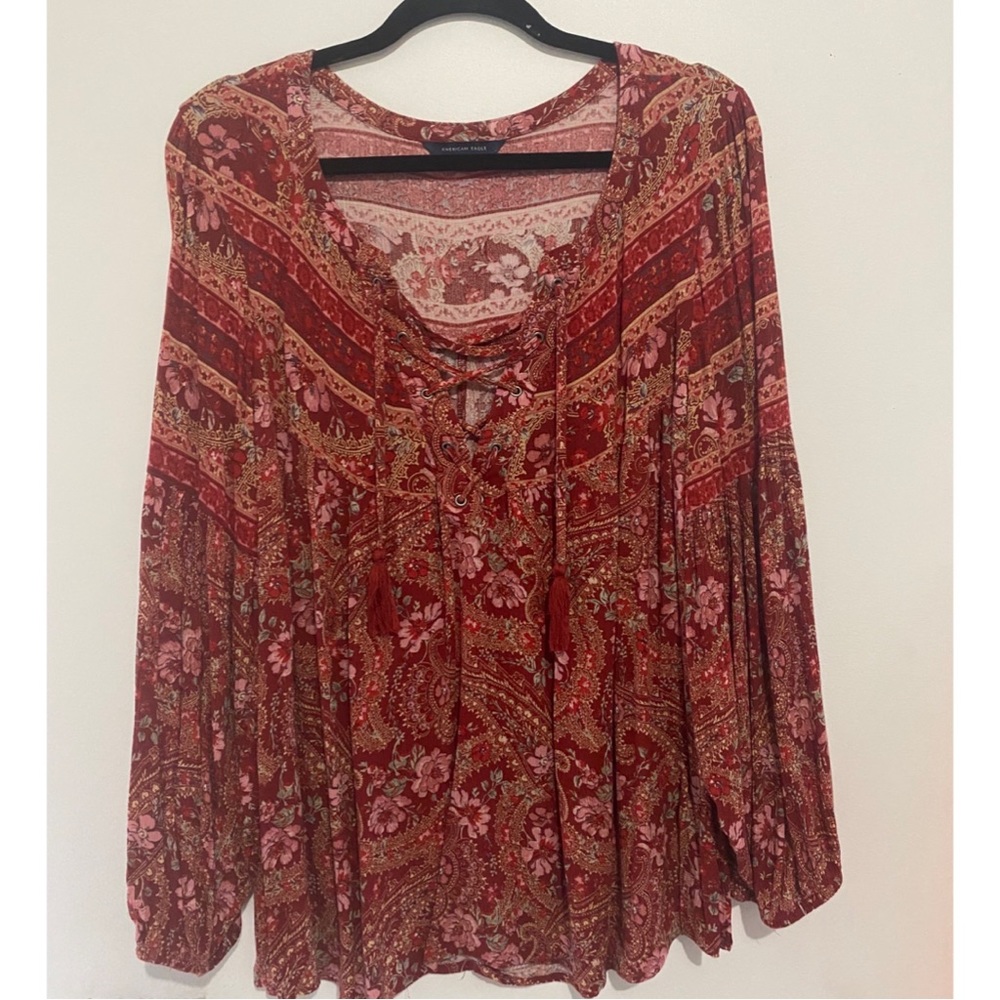 🦅 American Eagle Blouse.  Size Large.